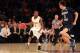 Mar 29, 2016; New York, NY, USA; Valparaiso Crusaders guard Keith Carter (0) dribbles the ball in front of BYU Cougars guard Zac Seljaas (2) during the first half of a semifinal game of the 2016 NIT basketball tournament at Madison Square Garden. Mandatory Credit: Brad Penner-USA TODAY Sports