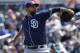 San Diego Padres starting pitcher Tyson Ross throws against the Seattle Mariners during the first inning of a spring training baseball game in Peoria, Ariz., Wednesday, March 30, 2016. (AP Photo/Jeff Chiu)