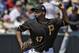 Francisco Liriano takes the ball of the Pirates on Opening Day.