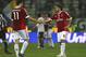 PARMA, ITALY - MARCH 17: Zlatan Ibrahimovic (L) and Gennaro Gattuso (R) of AC Milan celebrate a victory at the end of the Serie A match between Parma FC and AC Milan at Stadio Ennio Tardini on March 17, 2012 in Parma, Italy. (Photo by Marco Luzzani/Getty Images)