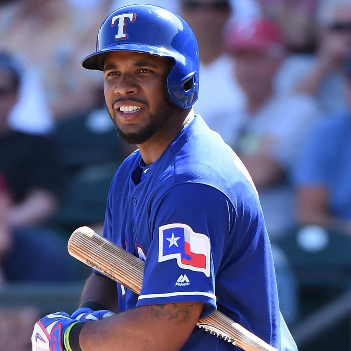 Elvis Andrus hit by pitch, suffers fractured right elbow - NBC Sports