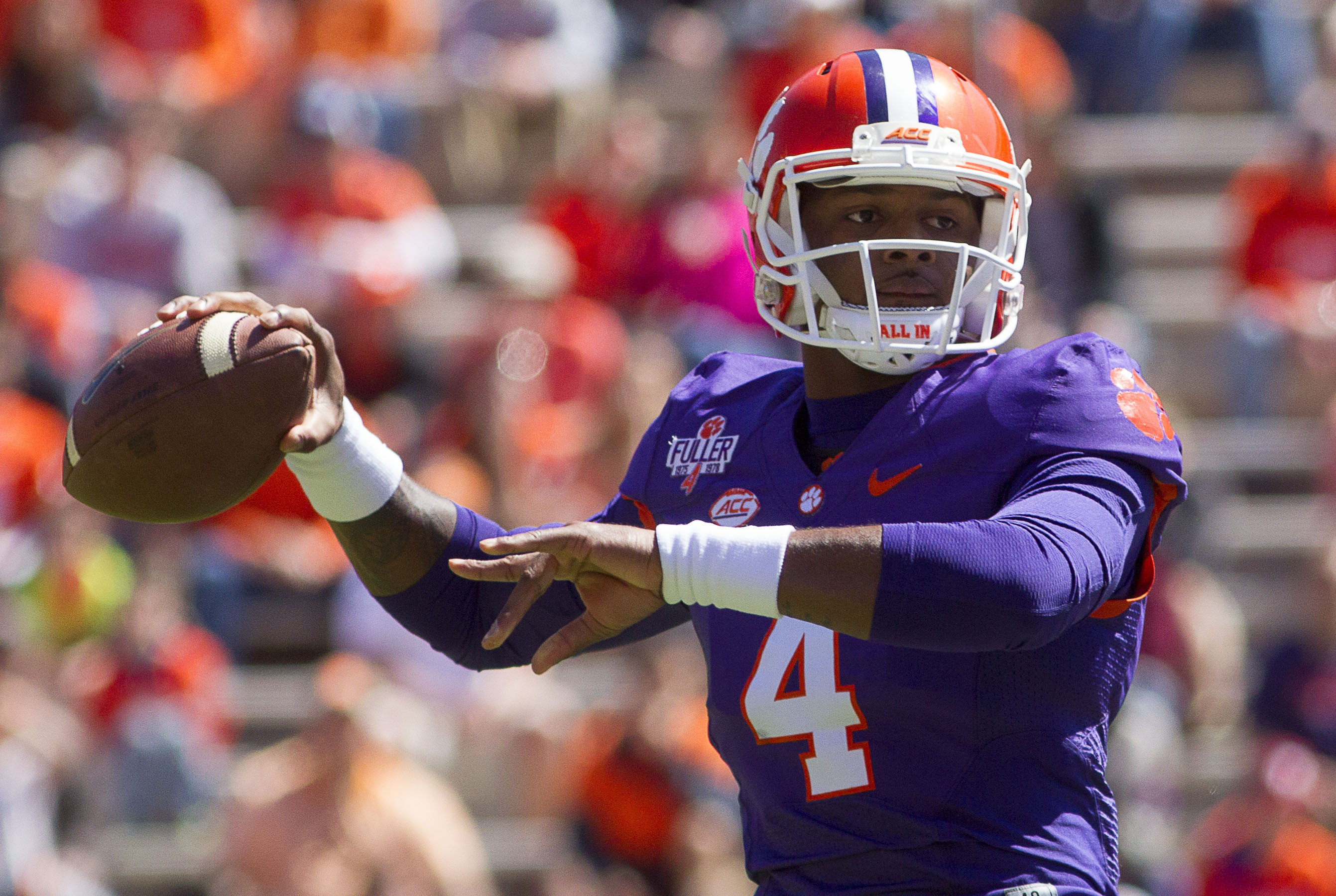 Deshaun Watson to play for both teams in Clemson spring game