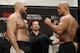 ZAGREB, CROATIA - APRIL 09: (L-R) Ben Rothwell and Junior Dos Santos face off during the UFC Fight Night weigh-in at the Arena Zagreb on April 9, 2016 in Zagreb, Croatia. (Photo by Srdjan Stevanovic/Zuffa LLC/Zuffa LLC)