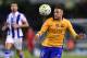 Barcelona's Neymar of Brazil, goes for the ball during their Spanish La Liga soccer match between Barcelona and Real Sociedad, at Anoeta stadium in San Sebastian, northern Spain, Saturday, April 9, 2016. Barcelona lost the match 1-0. (AP Photo/Alvaro Barrientos)
