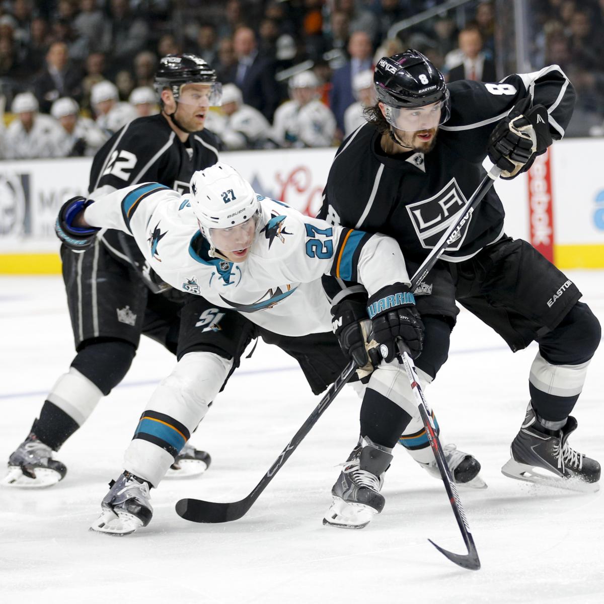 Sharks vs. Kings Game 1 Live Score, Highlights for 2016 NHL Playoffs