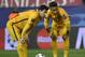 Barcelona's Argentinian forward Lionel Messi (L) and Barcelona's Brazilian forward Neymar prepare to kick a ball during the Champions League quarter-final second leg football match Club Atletico de Madrid vs FC Barcelona at the Vicente Calderon stadium in Madrid on April 13, 2016. / AFP / GERARD JULIEN (Photo credit should read GERARD JULIEN/AFP/Getty Images)
