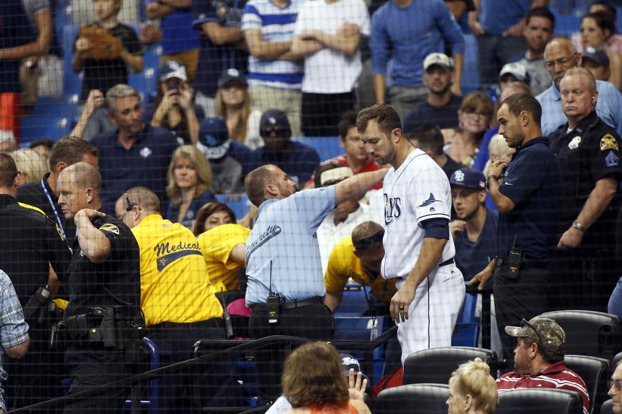 Fan hit by foul ball at Rays game in stable condition