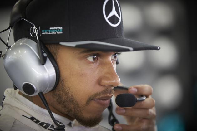 SHANGHAI, CHINA - APRIL 16: Lewis Hamilton of Great Britain and Mercedes GP talks on the radio in the garage during qualifying for ahead of the Formula One Grand Prix of China at Shanghai International Circuit on April 16, 2016 in Shanghai, China. (Photo by Steve Etherington/Getty Images)