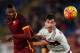 Roma's defender from Nigeria Umar Sadiq (L) vies with AC Milan's defender from Italy Alessio Romagnoli during the Italian Serie A football match AS Roma vs AC Milan on January 9, 2016 at Rome's Olympic stadium. / AFP / ANDREAS SOLARO (Photo credit should read ANDREAS SOLARO/AFP/Getty Images)