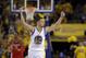 Golden State Warriors' Stephen Curry (30) during Game 1 of a first-round NBA basketball playoff series against the Houston Rockets Saturday, April 16, 2016, in Oakland, Calif. (AP Photo/Marcio Jose Sanchez)