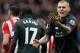 Liverpool's Slovakian defender Martin Skrtel (R) reacts after Referee Roger East (not pictured) showed him a yellow card following his challenge on Southampton's Italian striker Graziano Pelle (not pictured), and awarding Southampton a penalty during the English Premier League football match between Southampton and Liverpool at St Mary's Stadium in Southampton, southern England on March 20, 2016. / AFP / ADRIAN DENNIS / RESTRICTED TO EDITORIAL USE. No use with unauthorized audio, video, data, fixture lists, club/league logos or 'live' services. Online in-match use limited to 75 images, no video emulation. No use in betting, games or single club/league/player publications. / (Photo credit should read ADRIAN DENNIS/AFP/Getty Images)