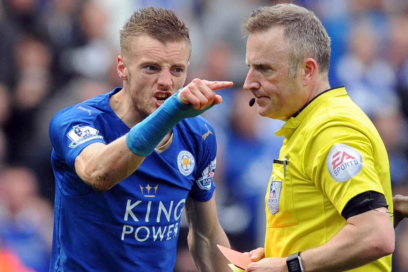 Jamie Vardy Charged with Improper Conduct Red Card vs. West | News, Scores, Highlights, Stats, and Rumors Bleacher Report