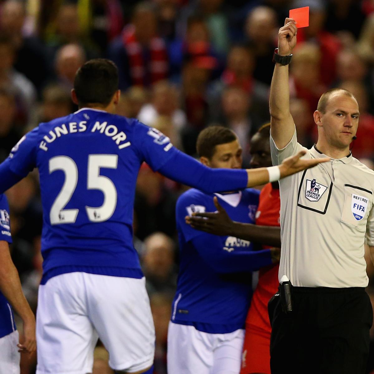 Ramiro Funes Mori Receives Red Card vs. Liverpool: Latest Details and ...