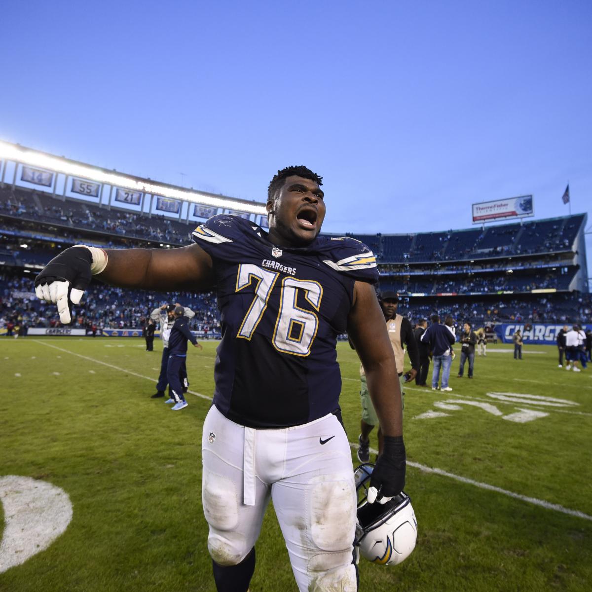 DJ Fluker's Contract Option Reportedly Picked Up by Chargers | Bleacher Report ...1200 x 1200