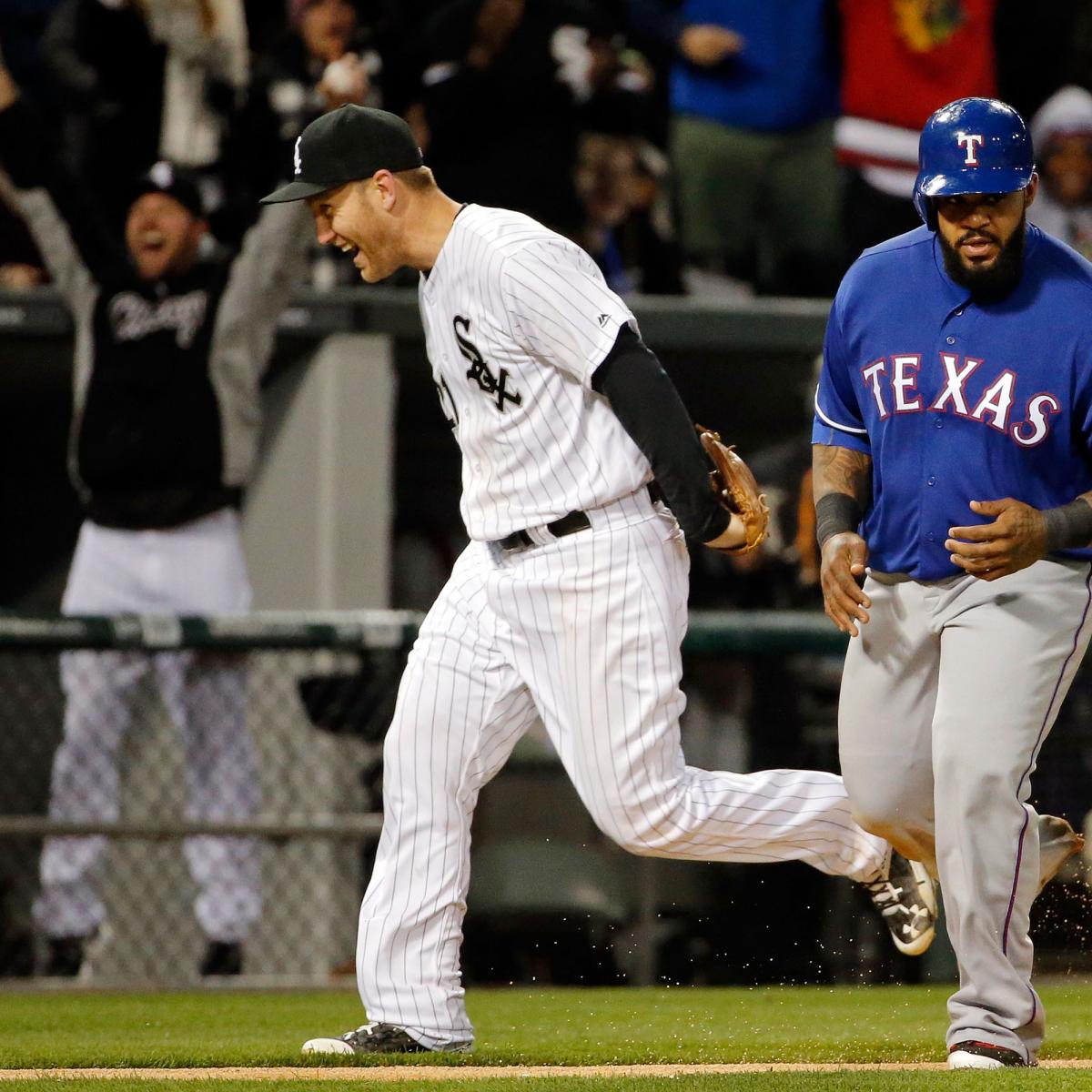 White Sox Record Triple Play vs. Rangers with Bases Loaded Bleacher