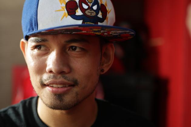 SANTA MONICA, CA - OCTOBER 15: Nonito Donaire poses for a portrait during an open media workout on October 15, 2014 in Santa Monica, California. (Photo by Alexis Cuarezma/Getty Images)