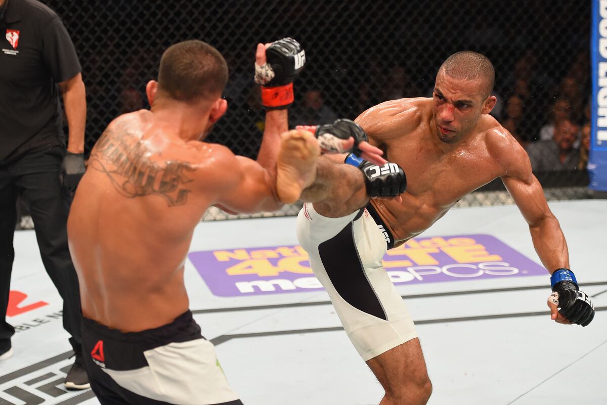 Edson Barboza Spinning Heel Kick
