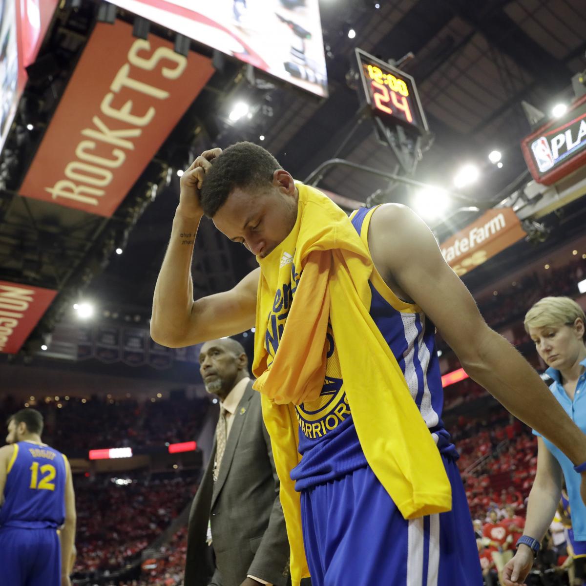 Stephen Curry Cried After Being Told He Couldn't Return vs. Rockets in Game 4