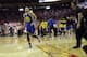 Golden State Warriors' Stephen Curry jogs off the court at the end of the first half in Game 4 of a first-round NBA basketball playoff series, Sunday against the Houston Rockets, April 24, 2016, in Houston. (AP Photo/David J. Phillip)
