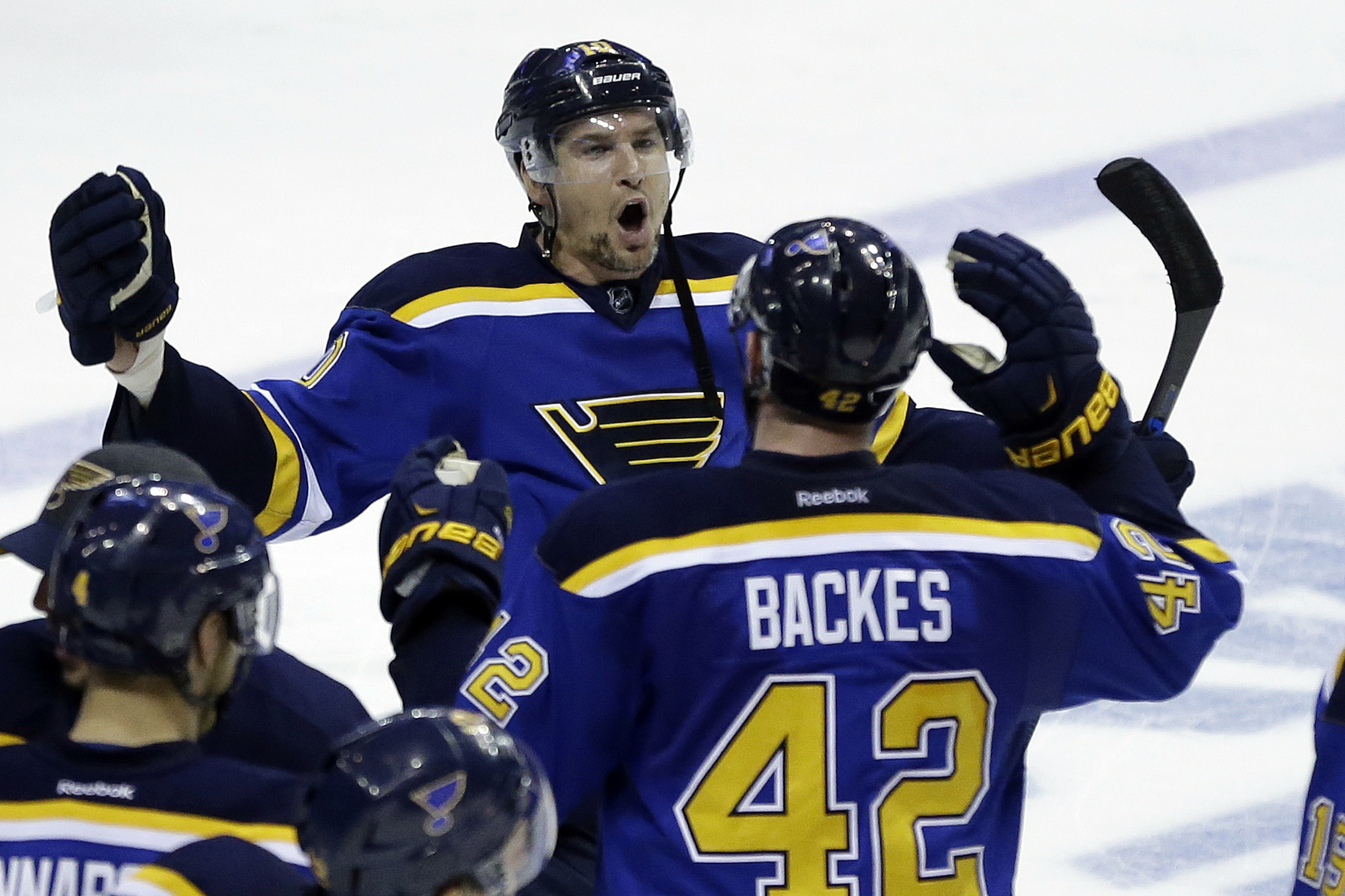 Reebok NHL St. Louis Blues Playoff Center Ice FlexFit -cap