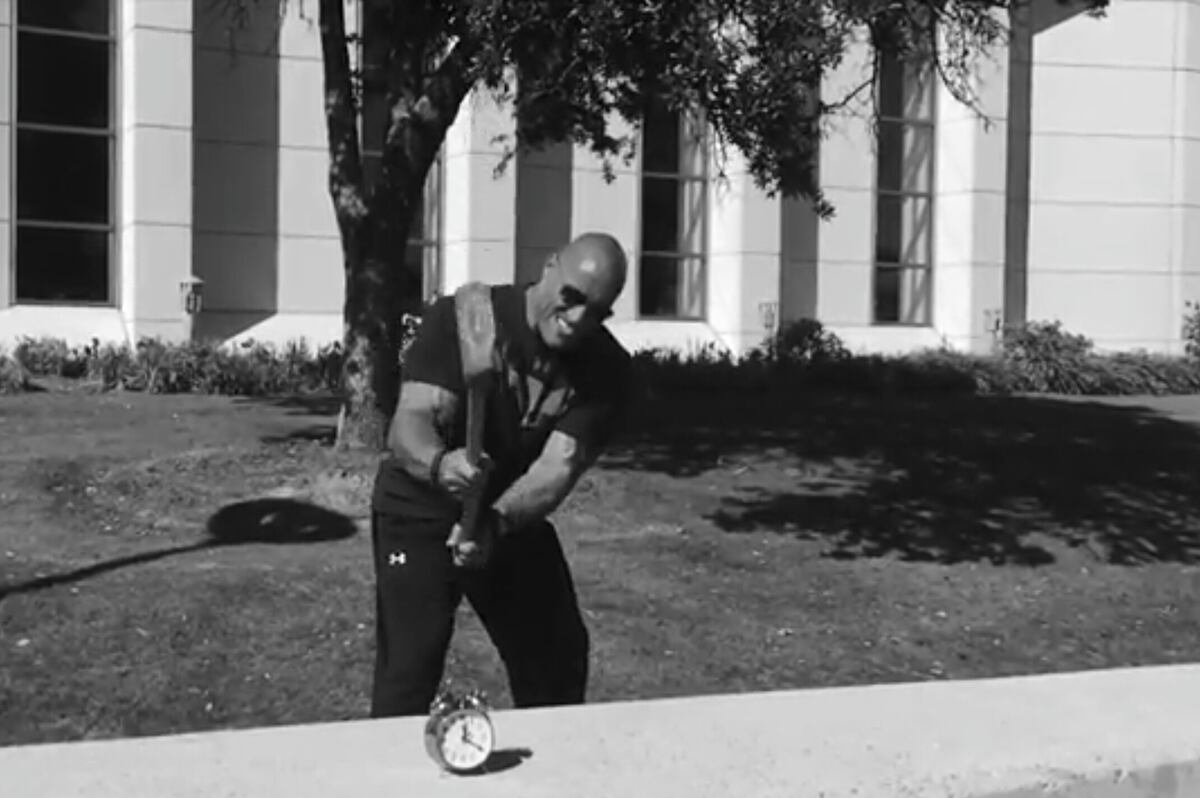Dwayne 'The Rock' Johnson Debuts the 'Rock Clock,' Motivational Alarm