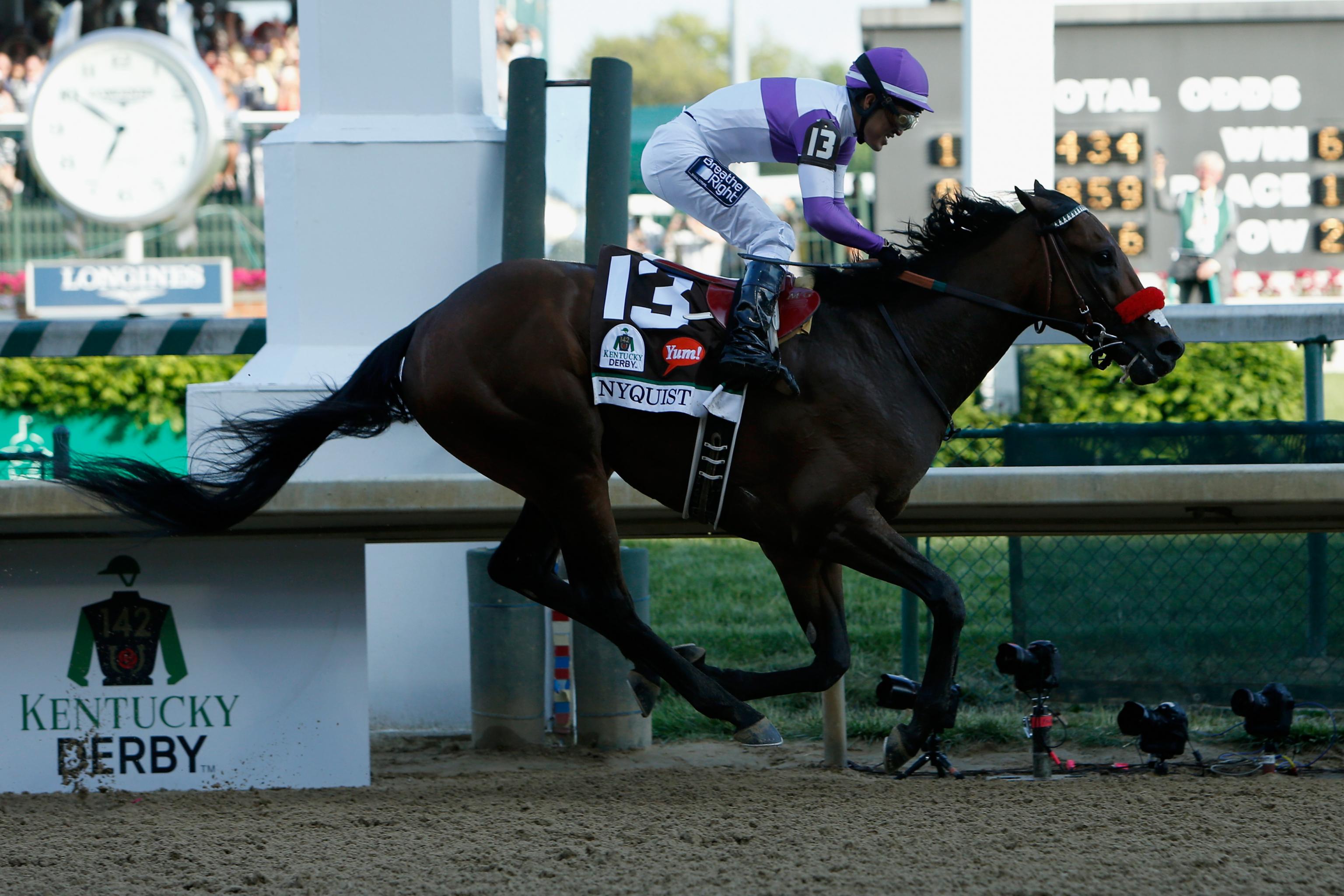 Marlins Man's latest appearance is at the Preakness Stakes 