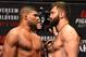 ROTTERDAM, NETHERLANDS - MAY 07: (L-R) Opponents Alistair Overeem of The Netherlands and Andrei Arlovski of Belarus face off during the UFC weigh-in at Ahoy Rotterdam on May 7, 2016 in Rotterdam, Netherlands. (Photo by Josh Hedges/Zuffa LLC/Zuffa LLC via Getty Images)