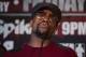 Promoter and former champion boxer Floyd Mayweather (C) speaks during a press conference announcing WBA super lightweight champion Adrien Broner's fight against Ashley Theophane, in Washington, DC, February 29, 2016.
The title contest is scheduled to take place April 1, 2016 at the D.C. Armory in Washington DC. / AFP / JIM WATSON (Photo credit should read JIM WATSON/AFP/Getty Images)