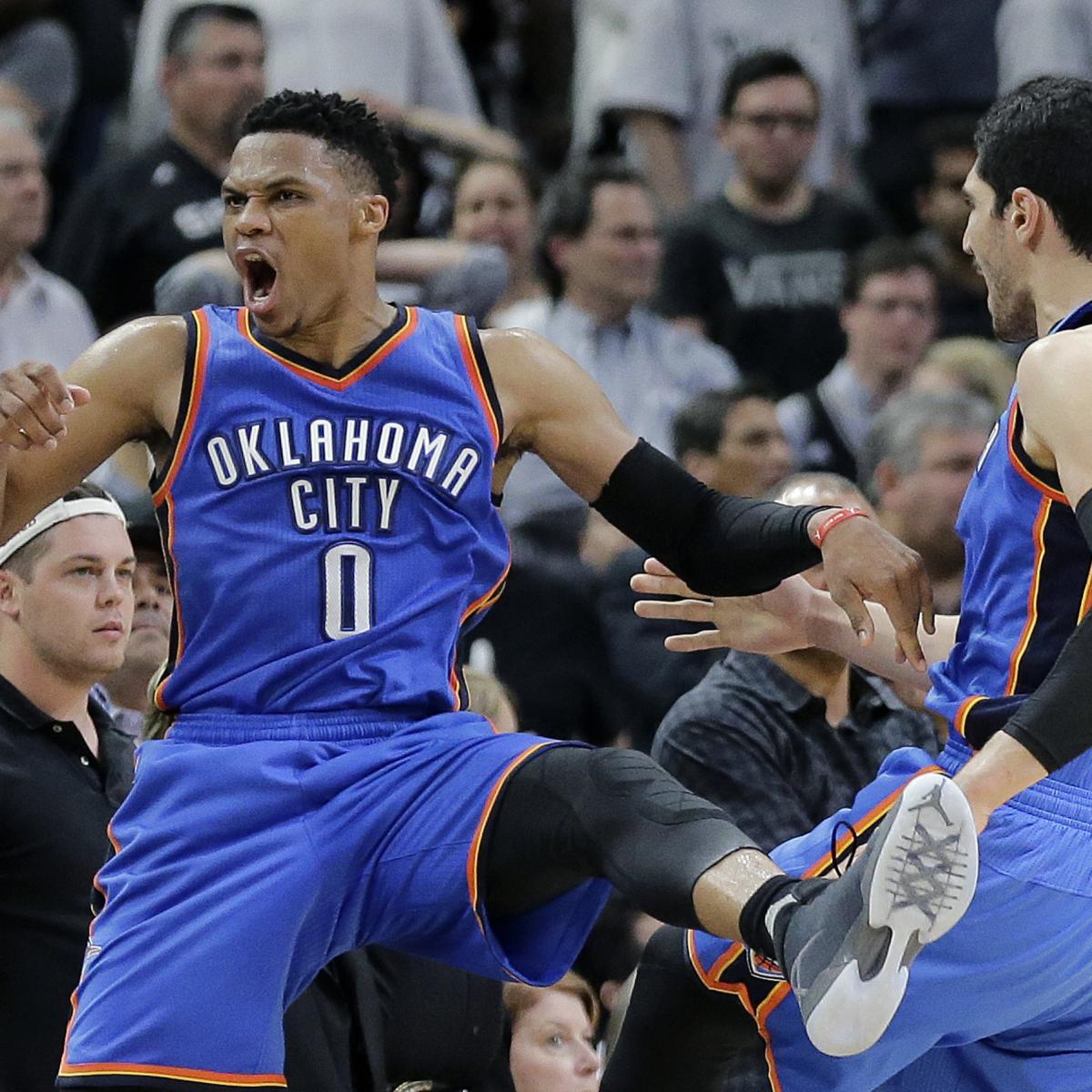 Thunder vs. Spurs Game 5 Score and Twitter Reaction from 2016 NBA