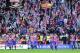 Sporting Gijon's players celebrate a goal during the Spanish league football match Real Sporting de Gijon vs Villarreal CF at the El Molinon stadium in Gijon on May 15, 2016. / AFP / ANDER GILLENEA (Photo credit should read ANDER GILLENEA/AFP/Getty Images)
