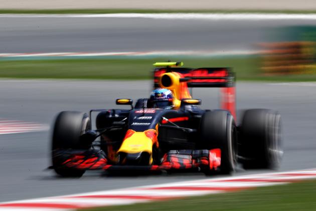 MONTMELO, SPAIN - MAY 15: Max Verstappen of the Netherlands driving the (33) Red Bull Racing Red Bull-TAG Heuer RB12 TAG Heuer on track during the Spanish Formula One Grand Prix at Circuit de Catalunya on May 15, 2016 in Montmelo, Spain.  (Photo by Mark Thompson/Getty Images)
