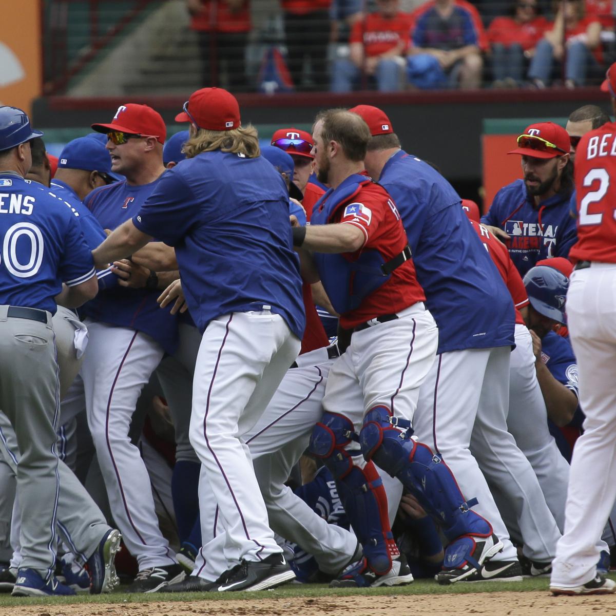 Rangers-Blue Jays brawl: Why wasn't Matt Bush suspended? - Los