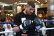 Arnold Gjergjaj will hope to put up a better fight than Mark de Mori managed in January.