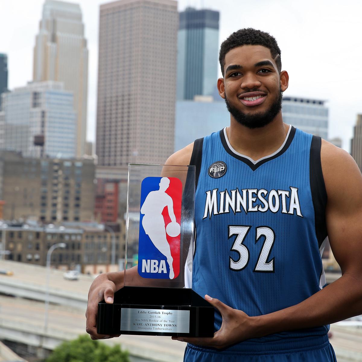 Karl-Anthony Towns Is The NBA's 2015-2016 Rookie of the Year 