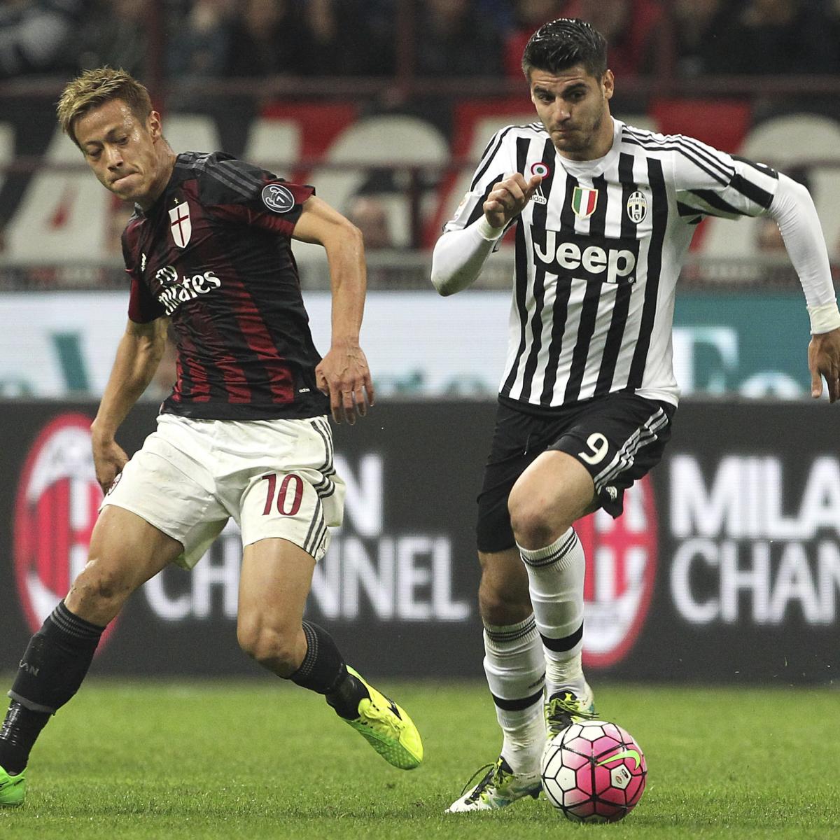 Juventus vs. AC Milan: Team News, Preview, Live Stream, TV Info | Bleacher Report ...1200 x 1200