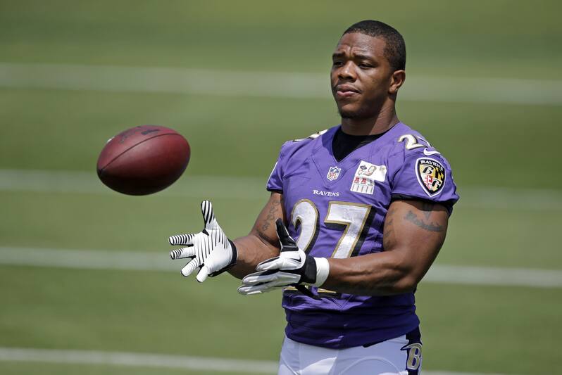Ray Rice Addressed Ravens Rookies In Player Engagement Program