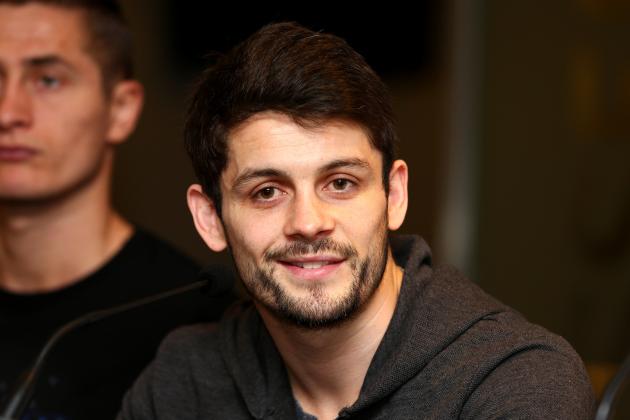 LIVERPOOL, ENGLAND - MAY 3: Stephen Smith during a press conference at Goodison Park on May 3, 2016 in Liverpool, England. Smith will fight on the undercard of Tony Bellew against Ilunga Makabu on May 29 at the home of Everton Football Club. (Photo by Dave Thompson/Getty Images)