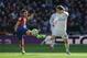 MADRID, SPAIN - FEBRUARY 27: Koke Resurreccion of Club Atletico de Madrid clashes with Luka Modric of Real Madrid during the La Liga match between Real Madrid CF and Club Atletico de Madrid at Estadio Santiago Bernabeu on February 27, 2016 in Madrid, Spain. (Photo by Denis Doyle/Getty Images)