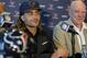 Houston Texans top draft pick Will Fuller, left, and owner Bob McNair smile at a press conference Friday, April 29, 2016, in Houston. The wide receiver played football for Notre Dame. (AP Photo/Pat Sullivan)