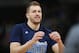 Dallas Mavericks forward David Lee (42) in the first half of an NBA basketball game Monday, March 28, 2016, in Denver. (AP Photo/David Zalubowski)