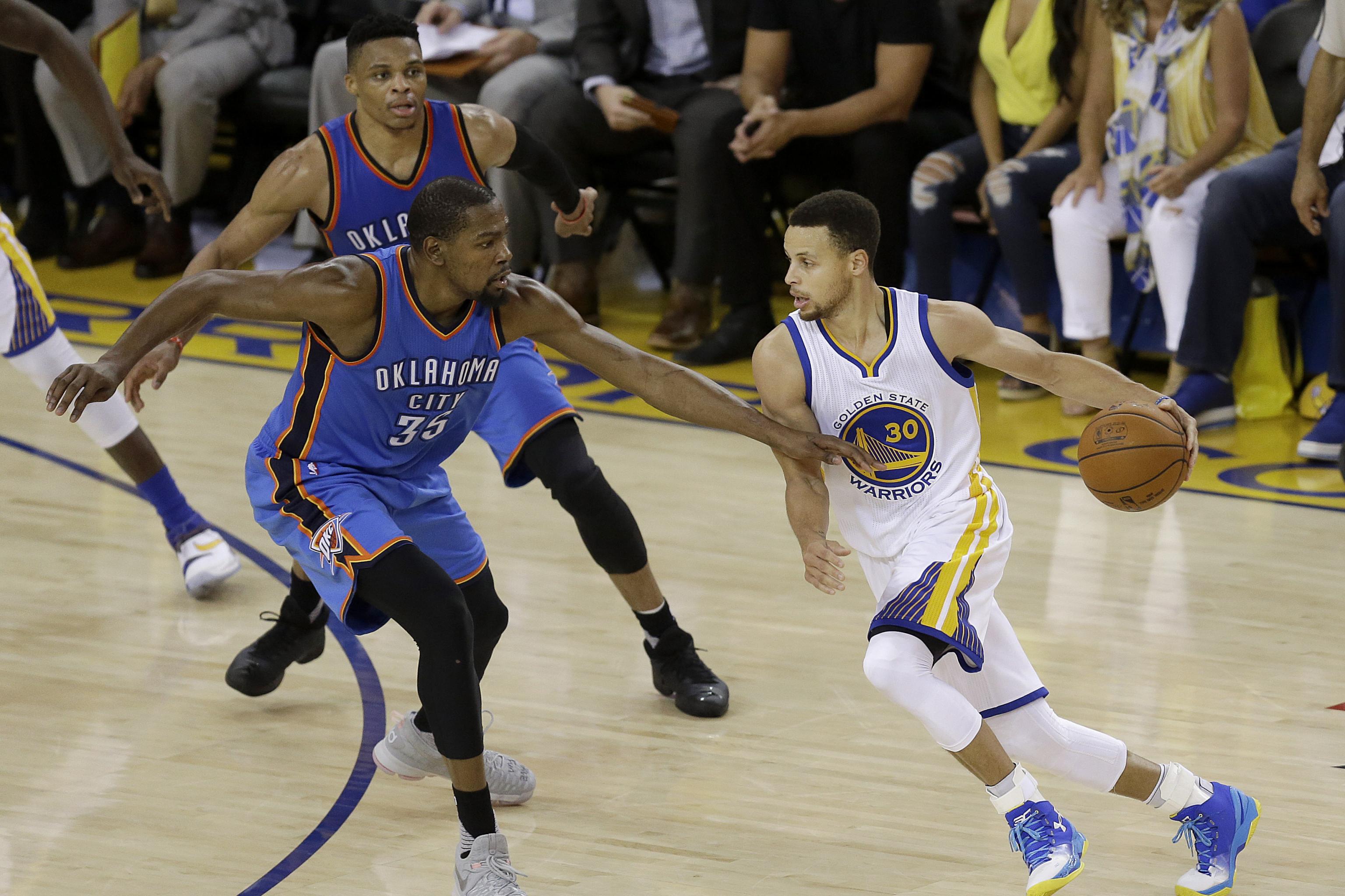 NBA Playoffs 2016: Golden State Warriors hold off Oklahoma City Thunder,  interest of non-Spelling Bee fans - The Downbeat #1921 - SLC Dunk
