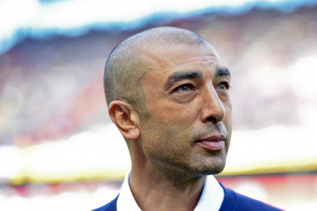 Schalke's head coach Roberto Di Matteo is pictured during the German first division Bundesliga football match of FC Cologne vs FC Schalke 04 in Cologne, western Germany on May 10, 2015.    AFP PHOTO / SASCHA SCHUERMANN

RESTRICTIONS - DFL RULES TO LIMIT THE ONLINE USAGE DURING MATCH TIME TO 15 PICTURES PER MATCH. IMAGE SEQUENCES TO SIMULATE VIDEO IS NOT ALLOWED AT ANY TIME. FOR FURTHER QUERIES PLEASE CONTACT DFL DIRECTLY AT + 49 69 650050.        (Photo credit should read SASCHA SCHUERMANN/AFP/Getty Images)