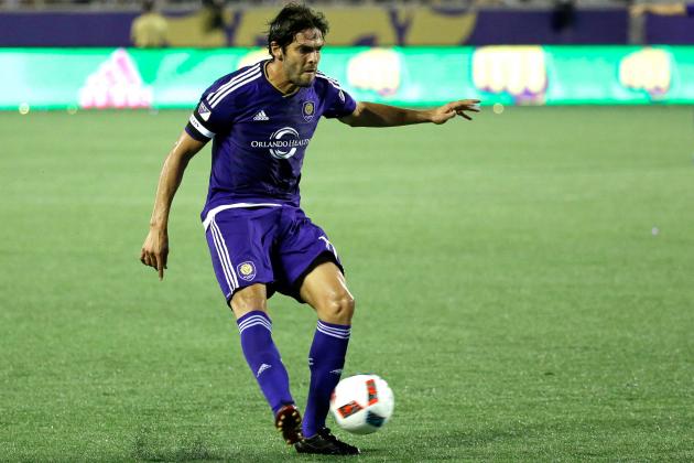 Orlando City's Kaka moves the ball against the Montreal Impact during the second half of an MLS soccer game, Saturday, May 21, 2016, in Orlando, Fla. Orlando won 2-1.  (AP Photo/John Raoux)