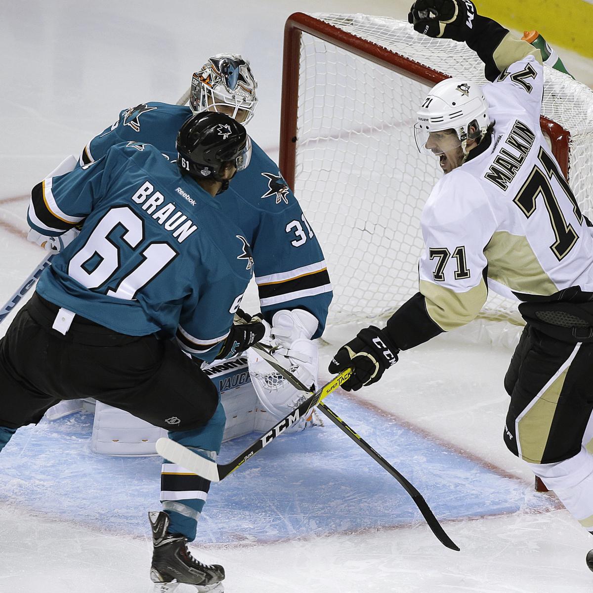 Sharks vs. Penguins Game 4 Stats and NHL Final 2016 Game 5 Schedule