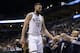 MILWAUKEE, WI - FEBRUARY 09: Miles Plumlee #18 of the Milwaukee Bucks walks to the bench during the game against the Boston Celtics at BMO Harris Bradley Center on February 09, 2016 in Milwaukee, Wisconsin. NOTE TO USER: User expressly acknowledges and agrees that, by downloading and or using this photograph, User is consenting to the terms and conditions of the Getty Images License Agreement. (Photo by Mike McGinnis/Getty Images)
