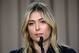 Maria Sharapova during a press conference to announce she had tested positive for a banned substance.