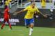 Brazil's Philippe Coutinho (22) celebrates after scoring a goal against Haiti during the first half of a Copa America group B soccer match Wednesday, June 8, 2016, in Orlando, Fla. (AP Photo/John Raoux)