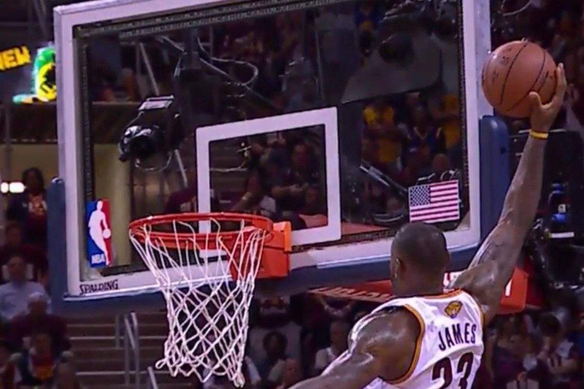 kyrie irving dunk on lebron