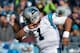 CHARLOTTE, NC - JANUARY 17: Cam Newton #1 of the Carolina Panthers shows his trademark 'dab' against the Seattle Seahawks in the 2nd quarter during the NFC Divisional Playoff Game at Bank of America Stadium on January 17, 2016 in Charlotte, North Carolina. (Photo by Grant Halverson/Getty Images)