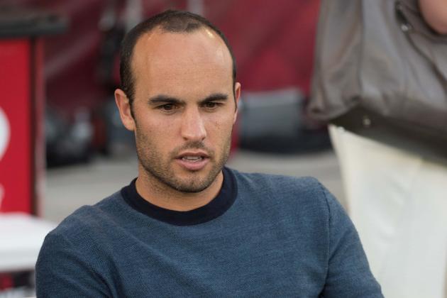 Jul 29, 2015; Denver, CO, USA; Former player Landon Donovan prior to the 2015 MLS All Star Game between the MLS All Stars and Tottenham Hotspur at Dick's Sporting Goods Park. Mandatory Credit: Kyle Terada-USA TODAY Sports